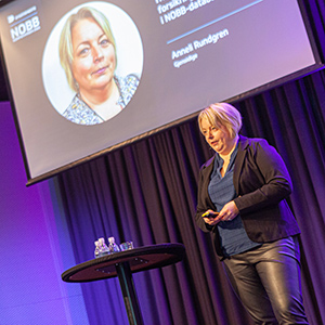 Anneli Rundgren fra Gjensidige snakket om noen mindre kjente måter å bruke produktdata fra NOBB.